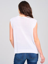 WOMEN'S SLEEVELESS PATRIOTIC KNIT TOP