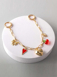 FASHION CHAIN MULTI PENDANTS BAG CHARM