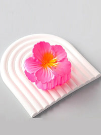 FASHION ASSORTED COLORS FLOWER HAIR CLAW CLIPS