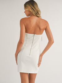 WOMEN'S SLEEVELESS RHIMESTONES FRINGE TUBE MINI DRESS