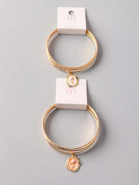 FASHION MULTI PENDANT FLOWER BRACELET