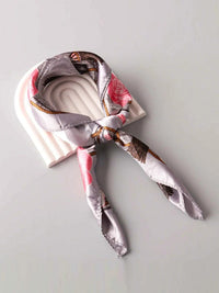 FASHION ASSORTED COLORS MULTI PRINT SATIN SCARFS