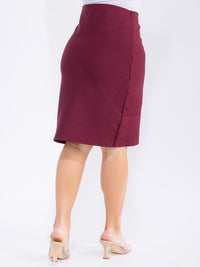 PLUS SIZE ELASTIC WAIST STRETCH BANDAGE SKIRT