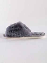 WOMEN'S FLUFFY COZY COMFY OPEN TOE SLIPPERS