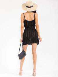 WOMEN'S SLEEVELESS BODYCON KNITTED MINI DRESS (Copy)