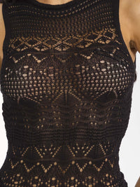 WOMEN'S SLEEVELESS BODYCON KNITTED MINI DRESS