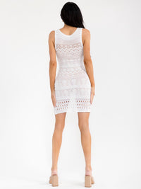 WOMEN'S SLEEVELESS BODYCON KNITTED MINI DRESS