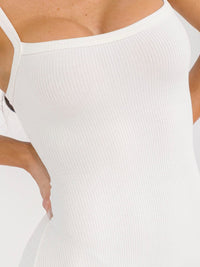 WOMEN'S SLEEVELESS OPEN BACK SKINNY LEG RIBBED JUMPSUIT