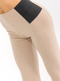 WOMEN'S ELASTIC WAIST SKINNY LEG PANTS