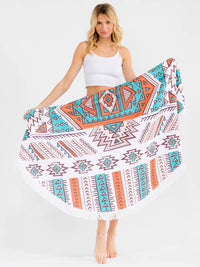 AZTEC FRINGE EDGE BLANKET BEACH TOWEL
