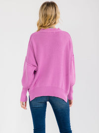 WOMEN'S LONG SLEEVE KNIT PULLOVER SWEATER
