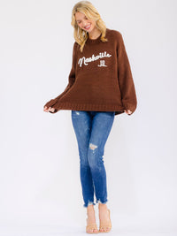 WOMEN'S LONG SLEEVE KNITTED PULLOVER SWEATER