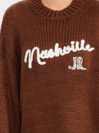 WOMEN'S LONG SLEEVE KNITTED PULLOVER SWEATER