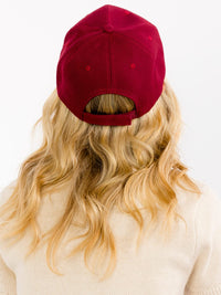 WOMEN'S SOLID ADJUSTABLE STRAP BASEBALL CAPS