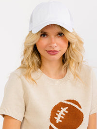 WOMEN'S ADJUSTABLE STRAP DISTRESS TRUCKER CAPS