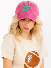 WOMEN'S ASSORTED COLORS ADJUSTABLE STRAP GRAPHIC BASEBALL CAPS