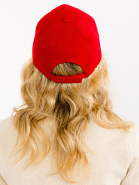 WOMEN'S SOLID ADJUSTABLE STRAP BASEBALL CAPS