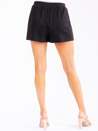 WOMEN'S ELASTIC WAIST FRONT POCKETS STARS SEQUINS MINI SHORTS