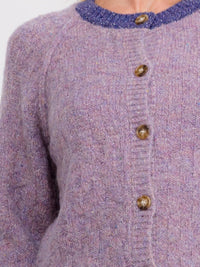 WOMEN'S LONG SLEEVE BUTTON UP KNIT SWEATER