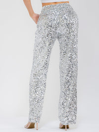 WOMEN'S ELASTIC WAIST SEQUINS MINI SHORTS (Copy)