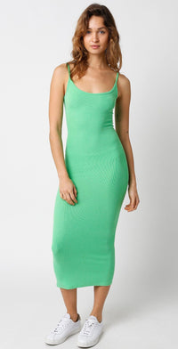 WOMEN'S SLEEVELESS SOLID BODYCON MAXI DRESS