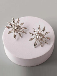 FASHION GOLD & SILVER SUN EARRINGS