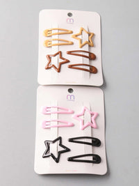 FASHION ASSORTED COLORS MULTI TIC TAC HAIR CLIPS SET