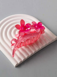 FASHION ASSORTED COLORS FLOWER HAIR CLAW CLIPS