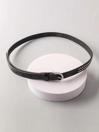 FASHION STUDS DETAILED BUCKLE WAIST BELT