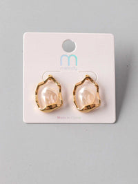 FASHION GOLD PEARL EARRINGS
