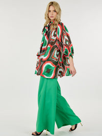 WOMEN'S ZIP UP WIDE LEG PALAZZO PANTS