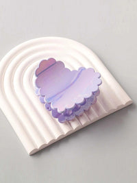 FASHION ASSORTED COLORS HEART HAIR CLAW CLIPS