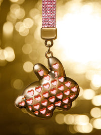 FASHION ASSORTED BUNNY RHINESTONES PENDANT KEYCHAIN