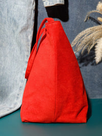 WOMEN'S SUEDE TOTE BAG