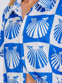 WOMEN'S SHORT SLEEVE BLOUSE & ELASTIC WAIST SHORTS PRINTED 2PC. SET
