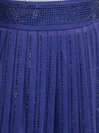WOMEN'S ZIP UP FIT & FLARE SEQUINS MINI SKORT