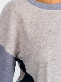 WOMEN'S LONG SLEEVES COLORBLOCK TOP