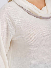 PLUS SIZE LONG SLEEVE TURTLE NECK PULLOVER SWEATER