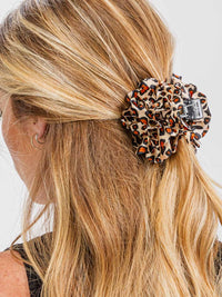 FASHION ANIMAL PRINT CLAW HAIR CLIPS