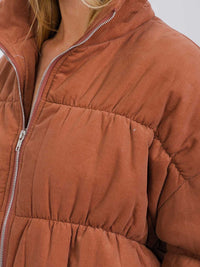 WOMEN'S LONG SLEEVE BUTTON CLOSURE FRONT POCKETS JACKET (Copy)