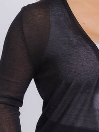 PLUS SIZE LONG SLEEVE OPEN FRONT CARDIGAN