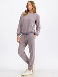 WOMEN'S LONG SLEEVE TRIM DETAILED PULLOVER SWEATER