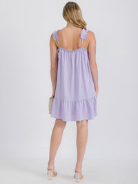 WOMEN'S SLEEVELESS TIERED WOVEN MINI DRESS