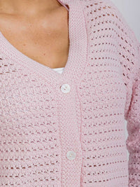 WOMEN'S LONG SLEEVE BUTTON UP KNITTED SWEATER