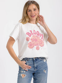WOMEN'S SHORT SLEEVE BASIC GRAPHIC TOP