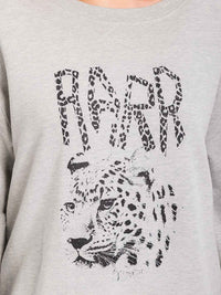WOMEN'S LONG SLEEVE GRAPHIC PULLOVER SWEATER