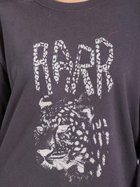 WOMEN'S LONG SLEEVE GRAPHIC PULLOVER SWEATER