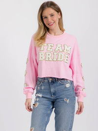WOMEN'S LONG SLEEVE GRAPHIC DETAILED TOP