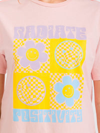 WOMEN'S SHORT SLEEVE GRAPHIC TOP