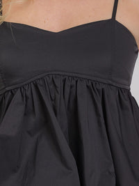WOMEN'S SLEEVELESS SMOCK BABYDOLL TANK TOP